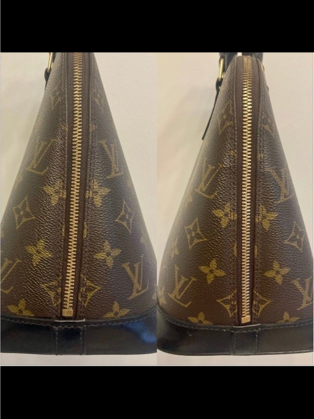 Louis Vuitton Brown Monogram Alma Satchel - Picture 3 of 8